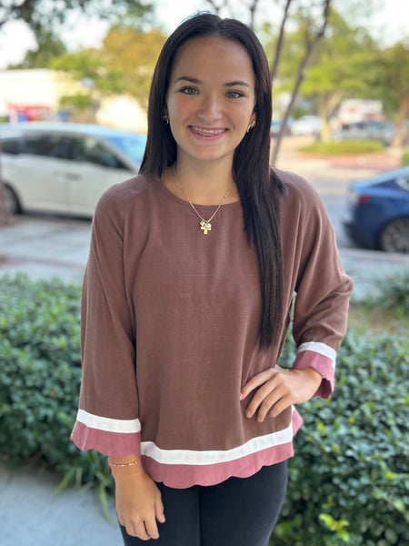 Harvest Honey Blouse - Mocha