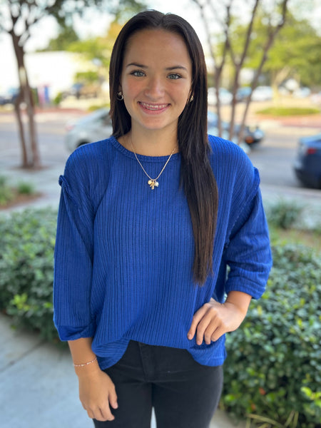 Casual Crush Top - Blue