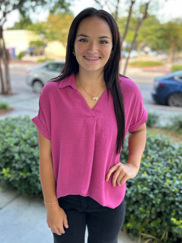 Minimal Mood Blouse - Mauve