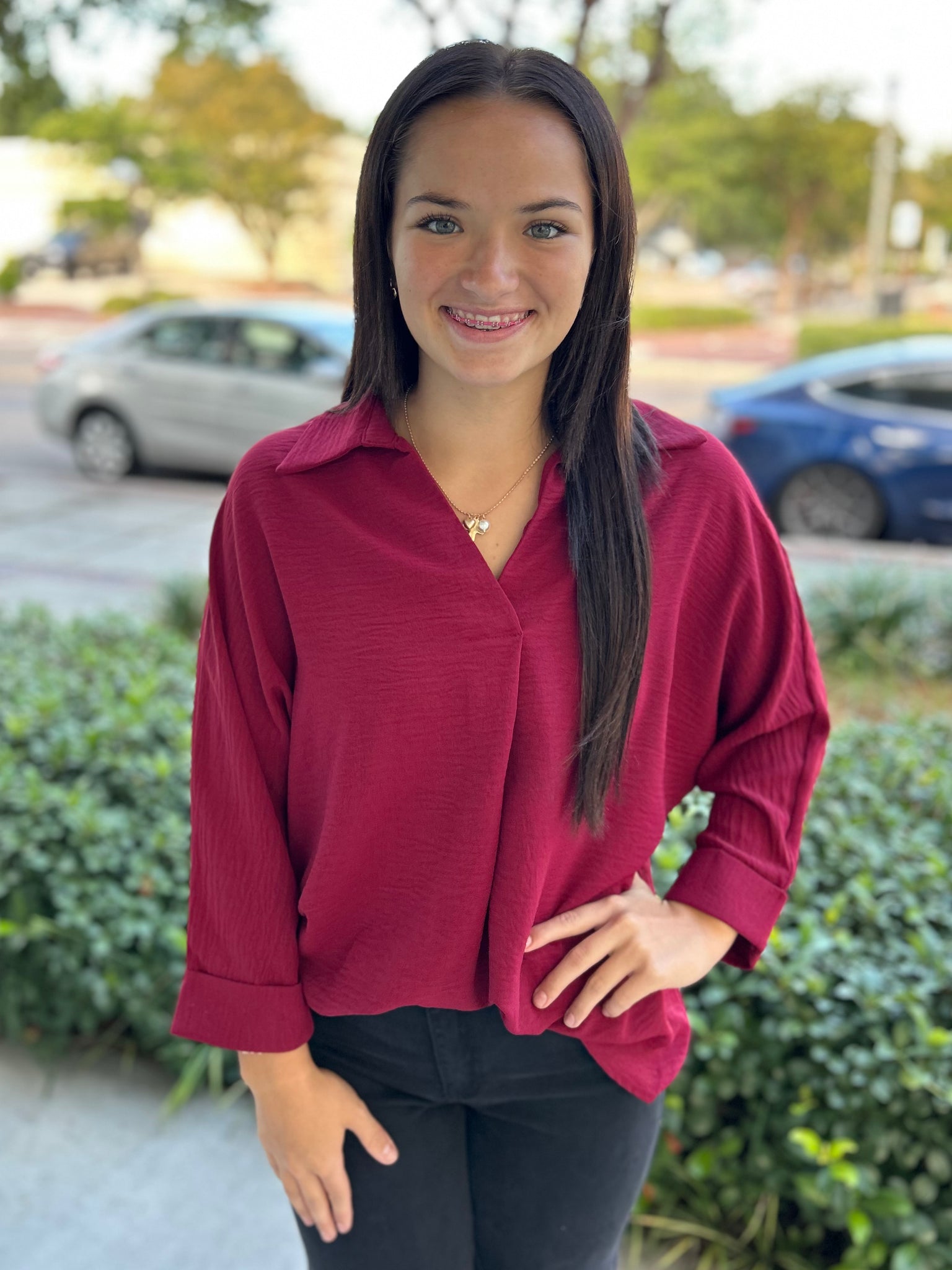 Express Yourself Top - Wine