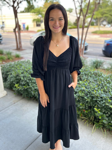 The Crisp Air Dress - Black