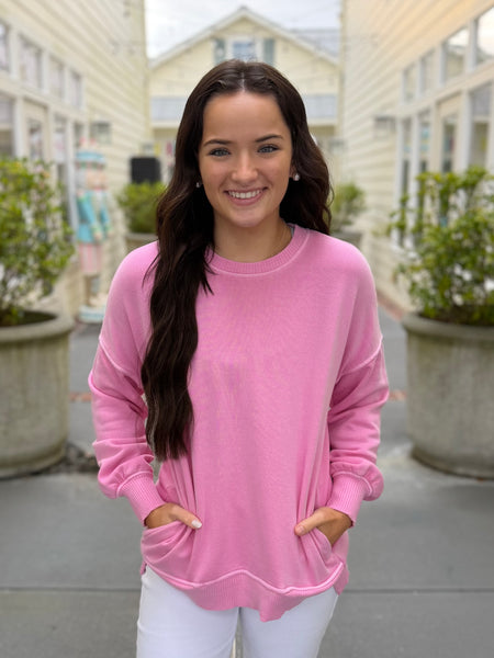 Cloud Nine Pullover - Pink