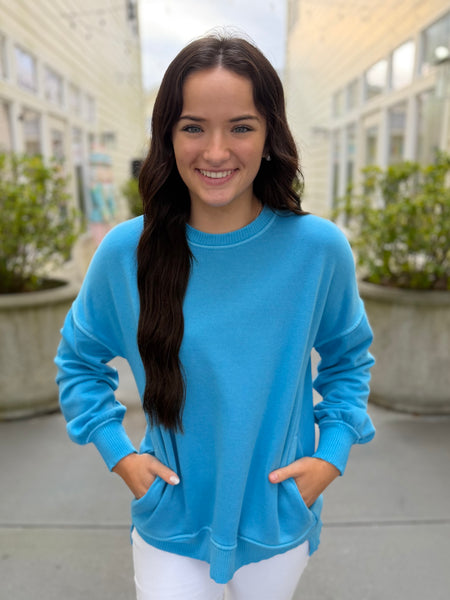Cloud Nine Pullover - Blue