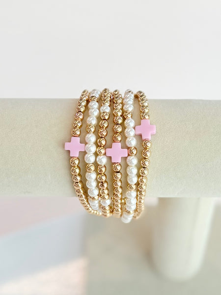 Hope & Grace Bracelet Stack - Lavender