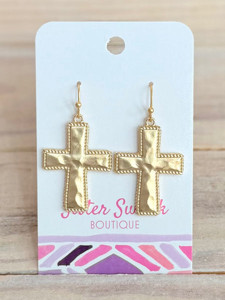 Walk By Faith Earrings - Gold