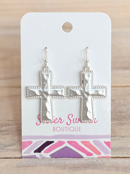Walk By Faith Earrings - Silver