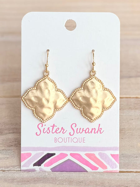 Lucky Day Drop Earrings - Gold