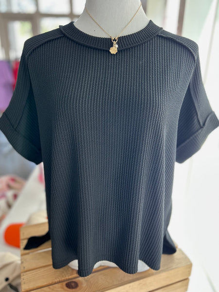 Fade Into You Top - Black