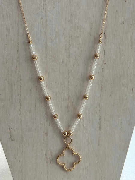 Clover Glow Necklace - Gold