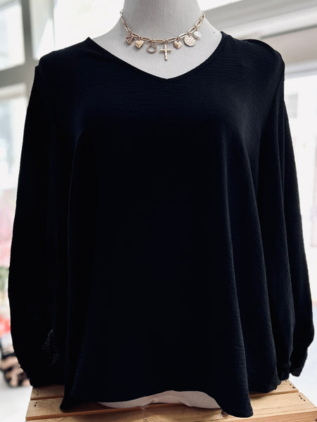 Sweet As Sunday Blouse - Black