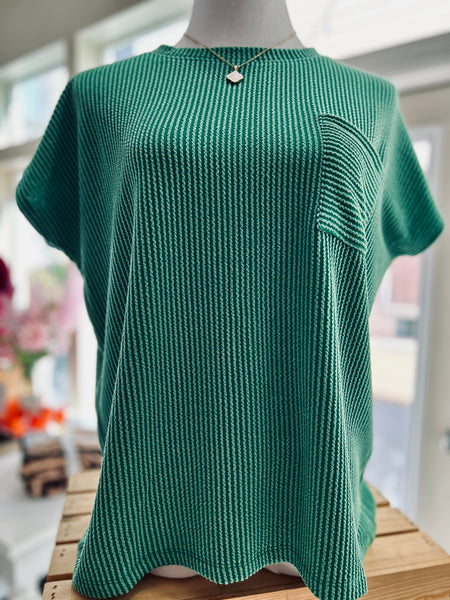 The Chill Day Top - Dark Green