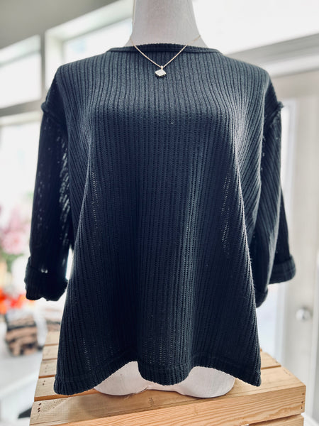 Casual Crush Top - Black