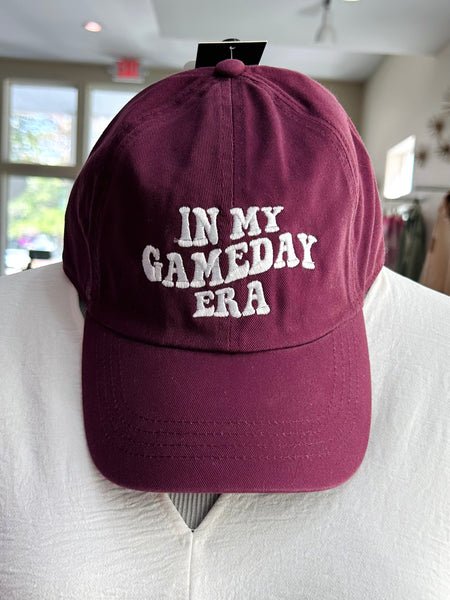 In My Gameday Era Baseball Cap - Maroon