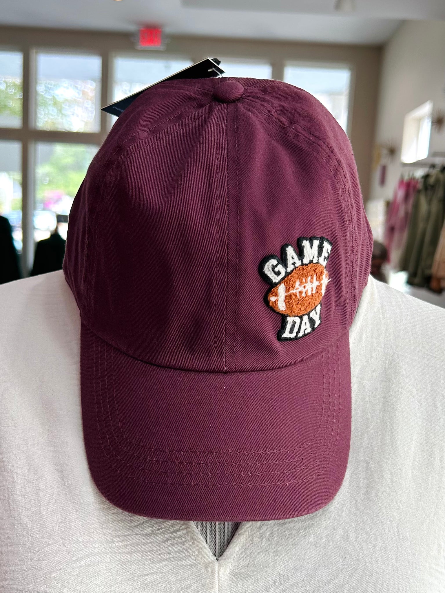 Gameday Glam Hat - Maroon