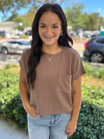 The Chill Day Top - Brown