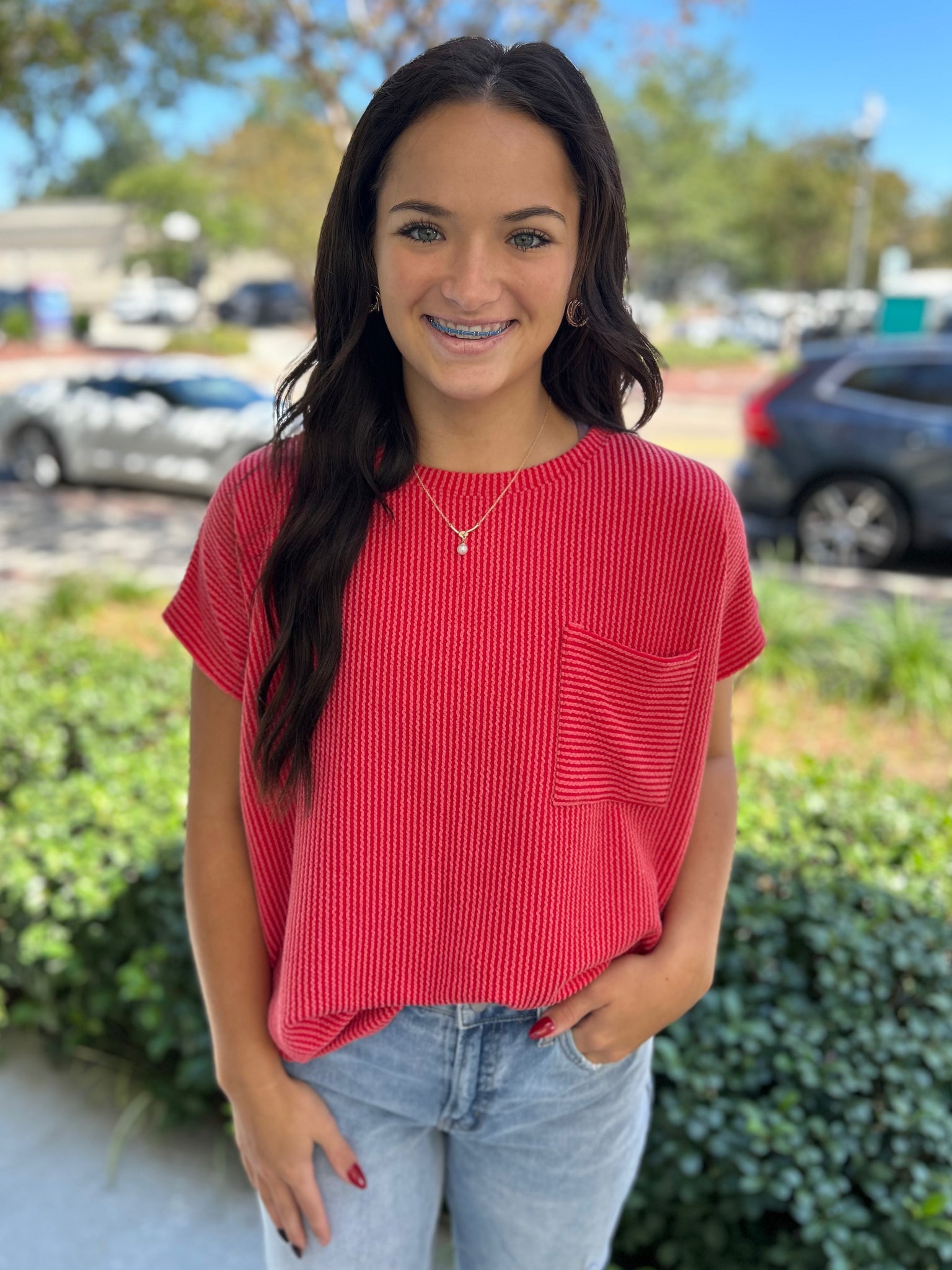 The Chill Day Top - Red