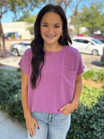 The Chill Day Top - Purple