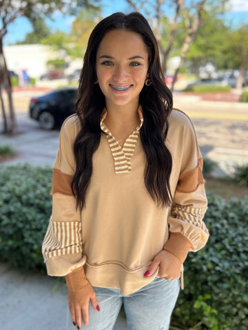 Amber Fields Sweatshirt - Tan