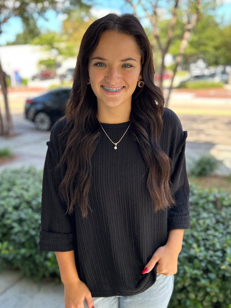 Casual Crush Top - Black