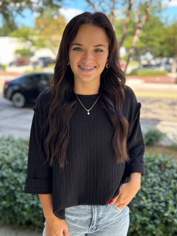 Casual Crush Top - Black