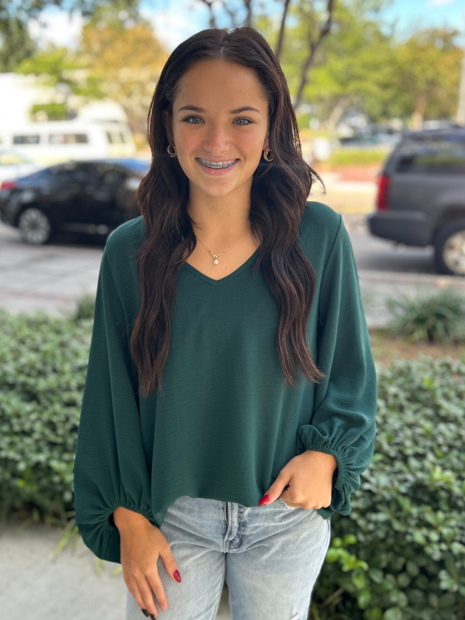 Sweet As Sunday Blouse - Green