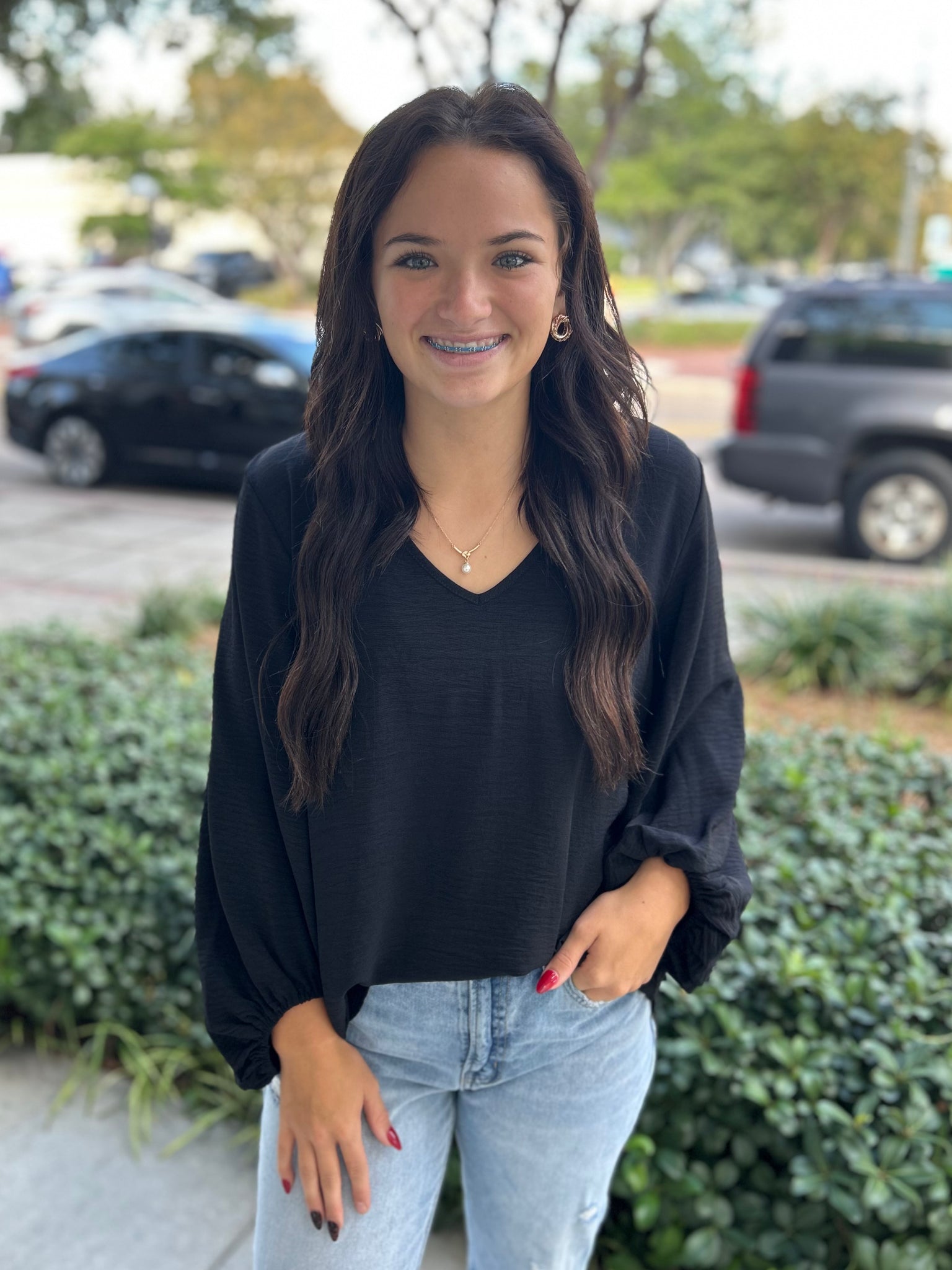 Sweet As Sunday Blouse - Black