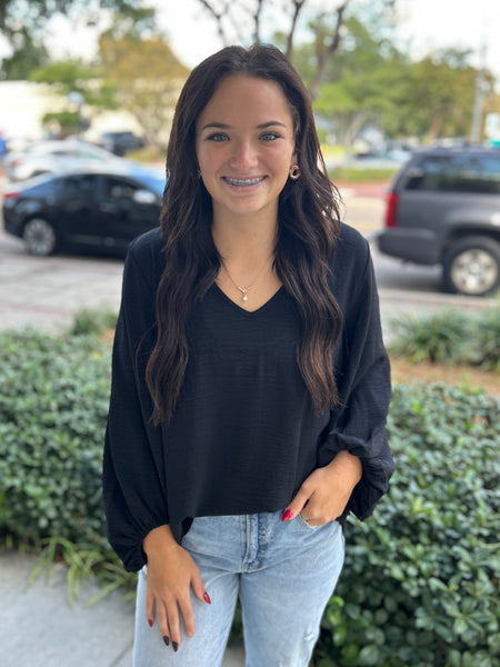Sweet As Sunday Blouse - Black