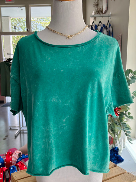 Fresh Beginnings Crop Top - Green