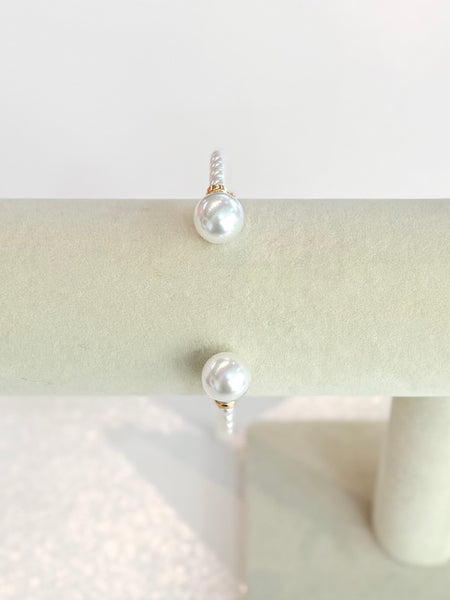 Pretty Pearl Cuff Bracelet - Pearls