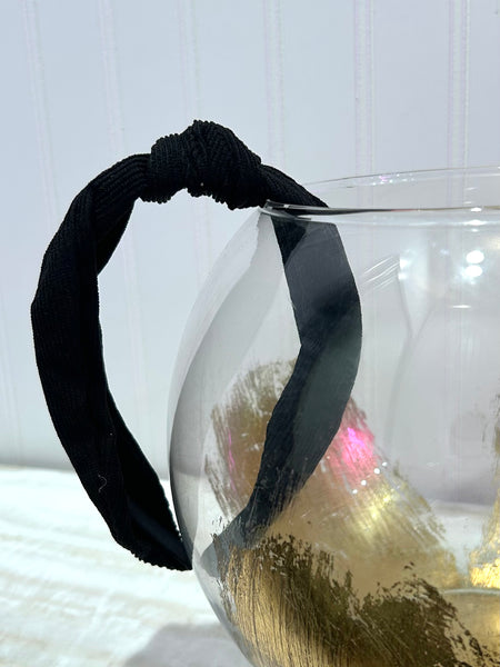 Corduroy Knotted Headband - Black
