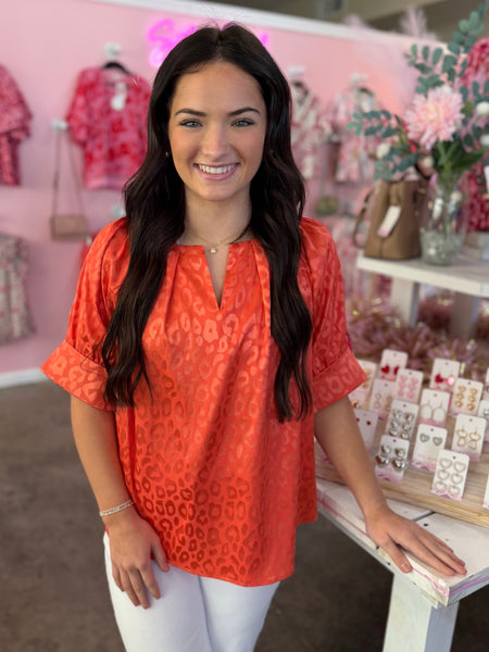 Fiercely Fabulous Top - Coral