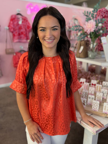 Fiercely Fabulous Top - Coral