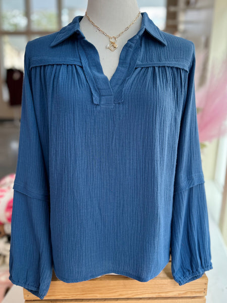Everyday Ease Top - Blue