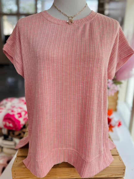Effortless Days Top - Pink