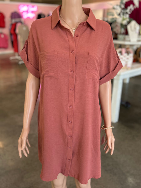 The Sunday Stroll Dress - Cinnamon