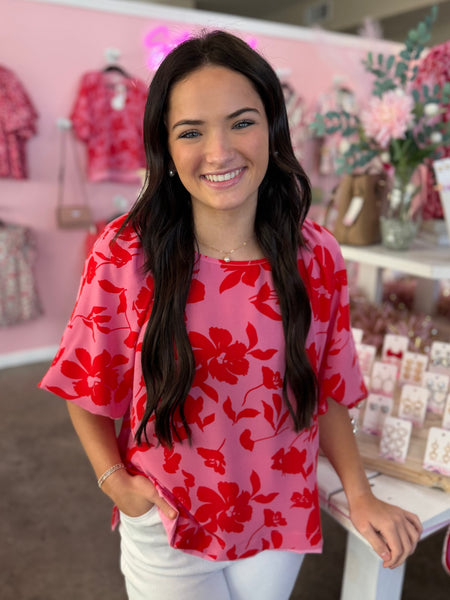 Finishing Touch Blouse - Rose