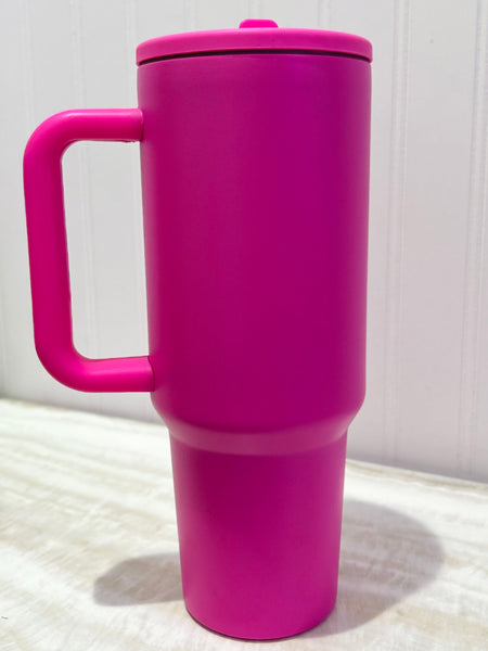 On The Go Tumbler - Hot Pink