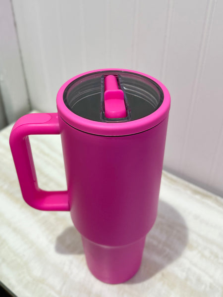 On The Go Tumbler - Hot Pink