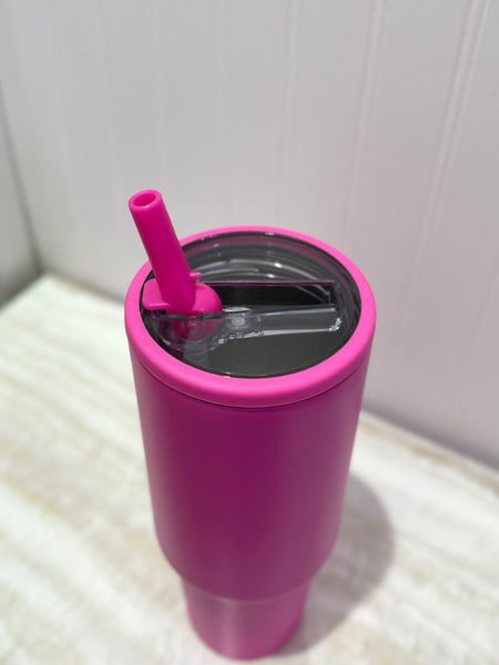 On The Go Tumbler - Hot Pink