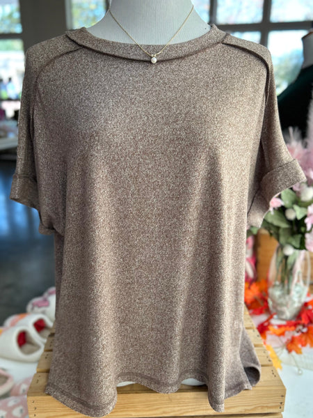 Sweet Serenity Tee - Brown