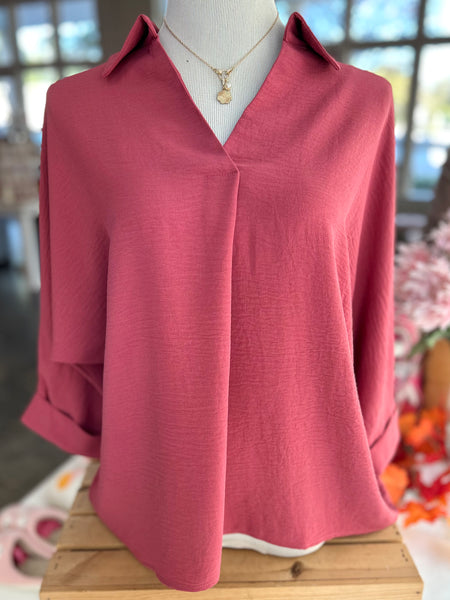 Express Yourself Top - Mauve