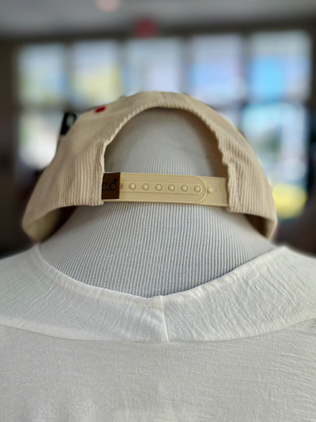 "Merry" Corduroy Cap - Red