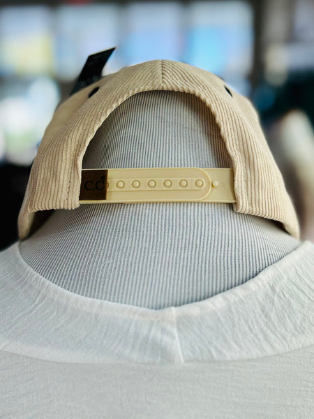 "Santa's Favorite" Corduroy Cap - Black