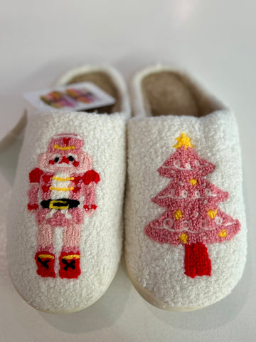 Nutcracker & Christmas Tree Slippers