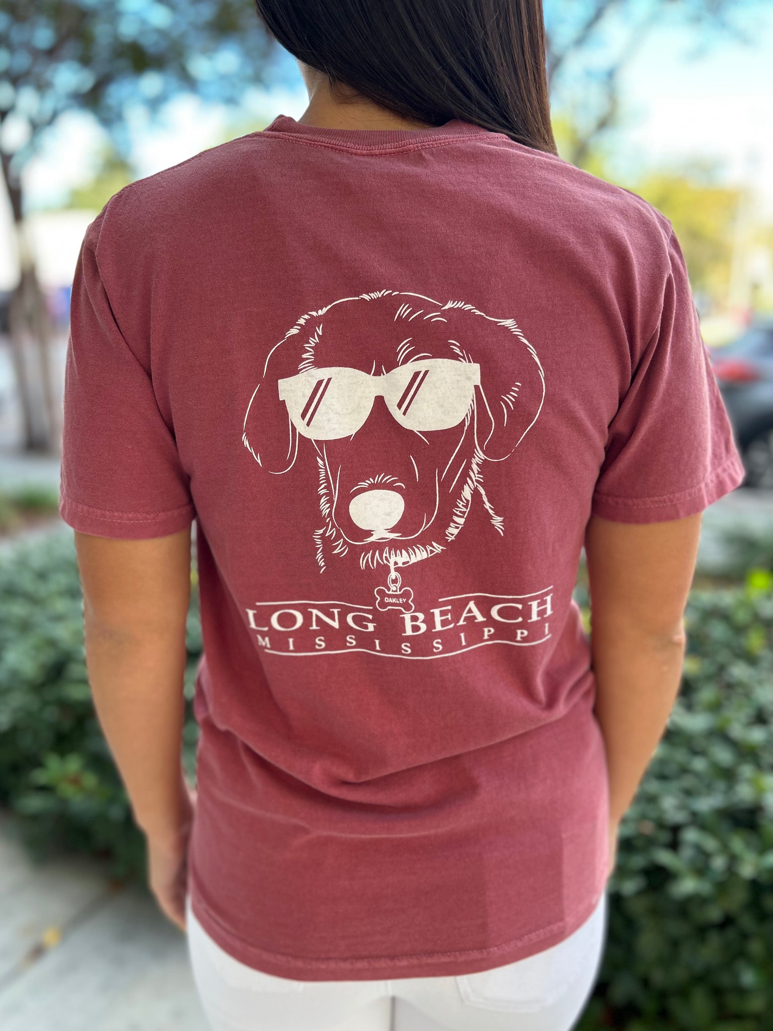 Comfort Colors Oakley T-Shirt – Maroon