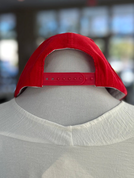 Fa La La Embroidered Cap - Red