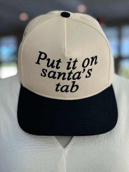 Put It On Santa's Tab Cap - Black