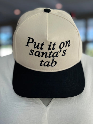 Put It On Santa's Tab Cap - Black