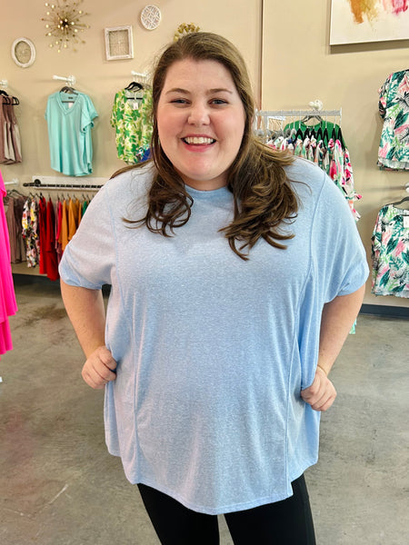 Take It Easy Oversized Tee - Blue