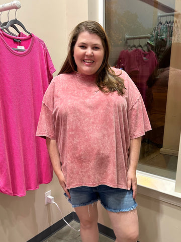 While We Wait Tee - Pink